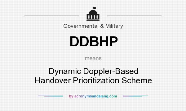 What does DDBHP mean? It stands for Dynamic Doppler-Based Handover Prioritization Scheme