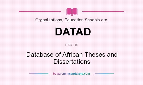 database of african theses and dissertations datad