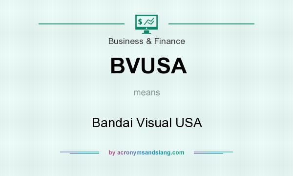 What does BVUSA mean? It stands for Bandai Visual USA
