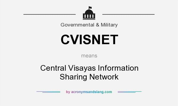 What does CVISNET mean? It stands for Central Visayas Information Sharing Network