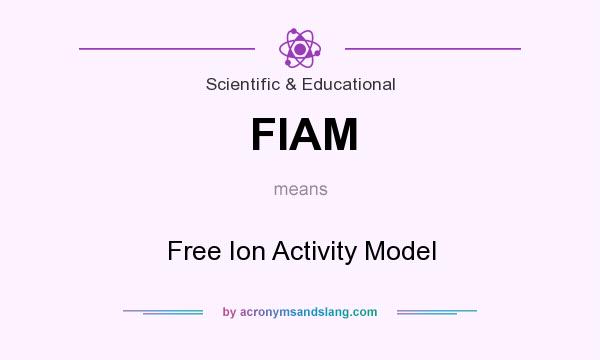 What does FIAM mean? It stands for Free Ion Activity Model