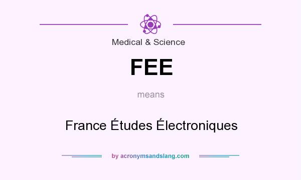 What does FEE mean? It stands for France Études Électroniques