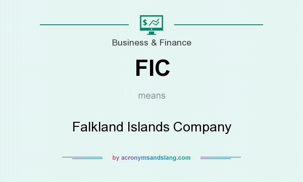 What does FIC mean? It stands for Falkland Islands Company