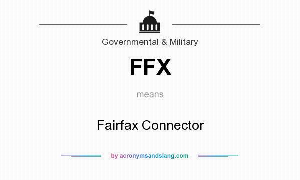 What does FFX mean? It stands for Fairfax Connector