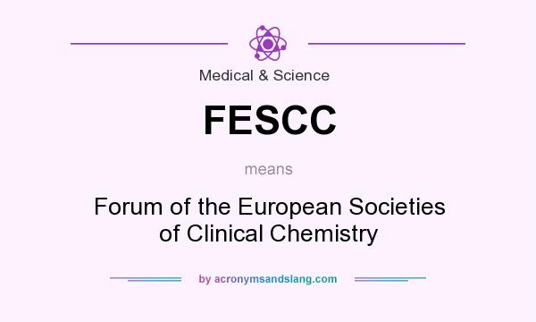 What does FESCC mean? It stands for Forum of the European Societies of Clinical Chemistry