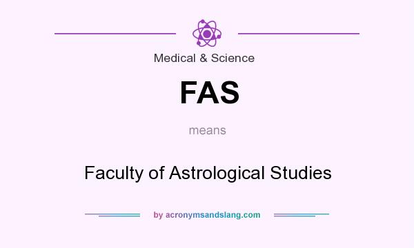 What does FAS mean? It stands for Faculty of Astrological Studies