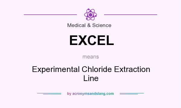 What does EXCEL mean? It stands for Experimental Chloride Extraction Line