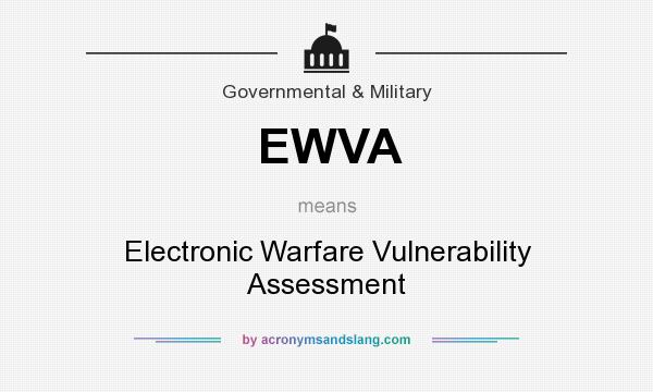 What does EWVA mean? It stands for Electronic Warfare Vulnerability Assessment