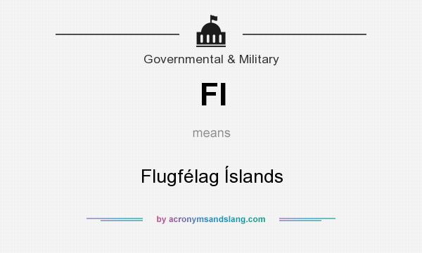 What does FI mean? It stands for Flugfélag Íslands