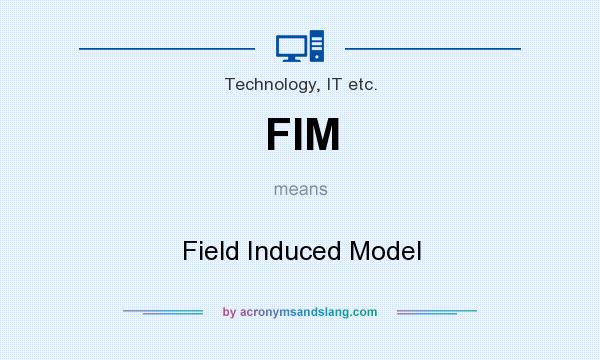 What does FIM mean? It stands for Field Induced Model