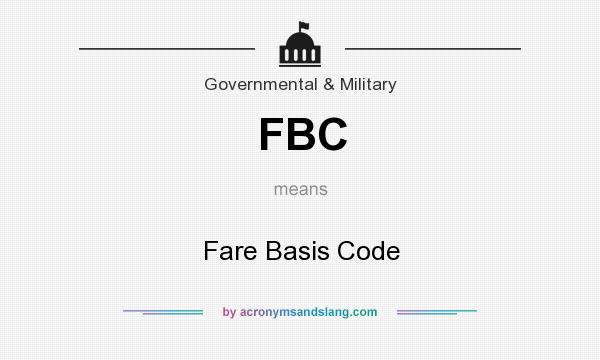 What does FBC mean? It stands for Fare Basis Code