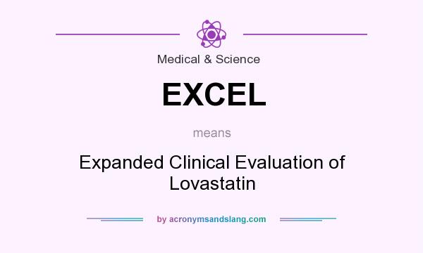 What does EXCEL mean? It stands for Expanded Clinical Evaluation of Lovastatin