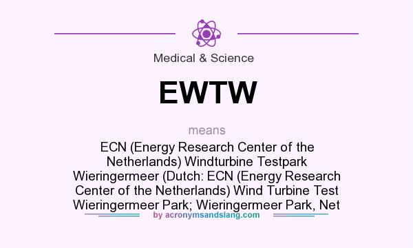 What does EWTW mean? It stands for ECN (Energy Research Center of the Netherlands) Windturbine Testpark Wieringermeer (Dutch: ECN (Energy Research Center of the Netherlands) Wind Turbine Test Wieringermeer Park; Wieringermeer Park, Net