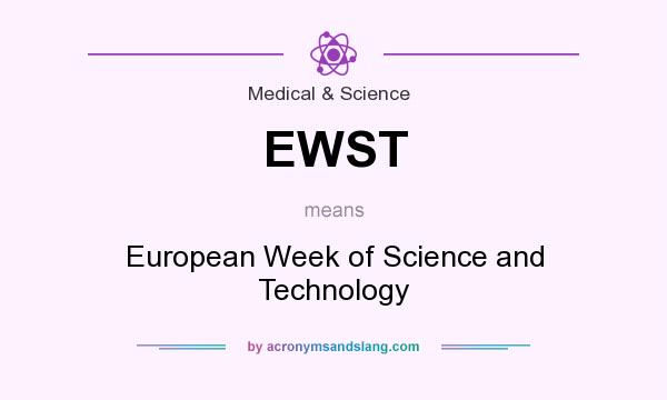 What does EWST mean? It stands for European Week of Science and Technology