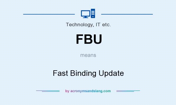 What does FBU mean? It stands for Fast Binding Update