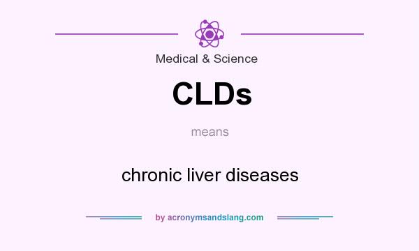 What does CLDs mean? It stands for chronic liver diseases