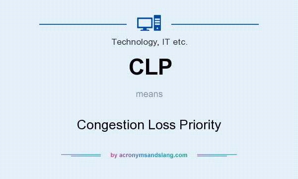What does CLP mean? It stands for Congestion Loss Priority