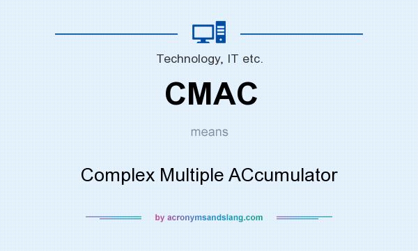 What does CMAC mean? It stands for Complex Multiple ACcumulator