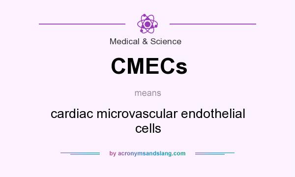 What does CMECs mean? It stands for cardiac microvascular endothelial cells