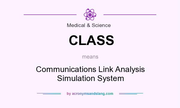 What does CLASS mean? It stands for Communications Link Analysis Simulation System