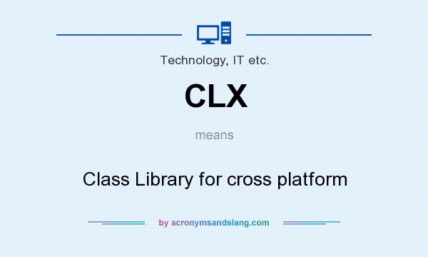 What does CLX mean? It stands for Class Library for cross platform