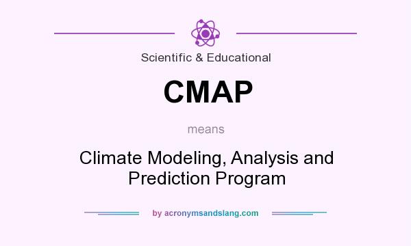 What does CMAP mean? It stands for Climate Modeling, Analysis and Prediction Program