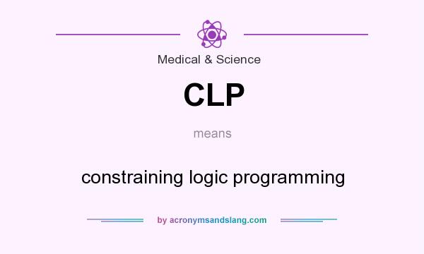 What does CLP mean? It stands for constraining logic programming