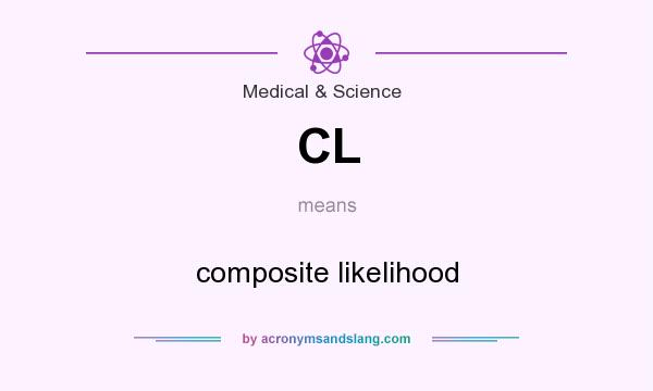 What does CL mean? It stands for composite likelihood