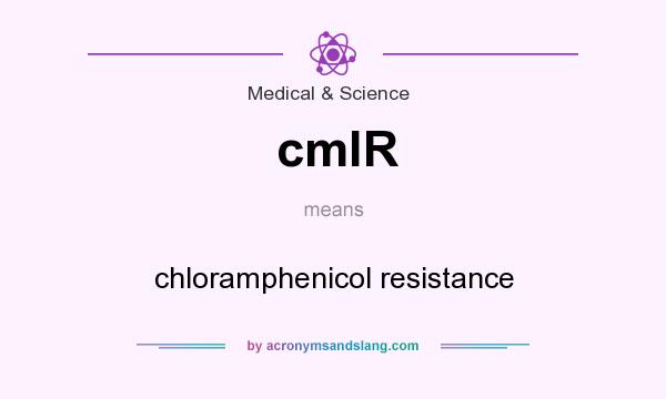 What does cmlR mean? It stands for chloramphenicol resistance