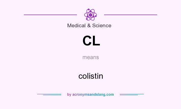 What does CL mean? It stands for colistin