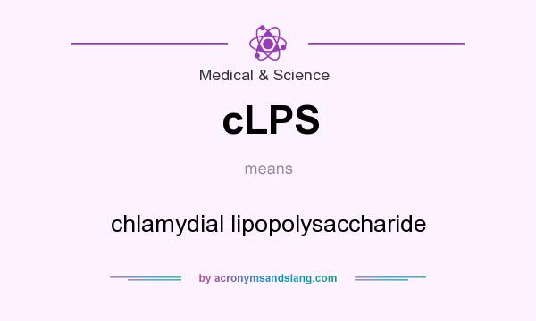 What does cLPS mean? It stands for chlamydial lipopolysaccharide