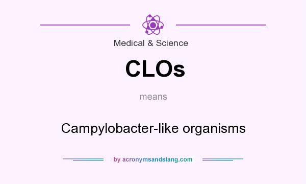 What does CLOs mean? It stands for Campylobacter-like organisms