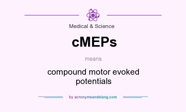 What does cMEPs mean? It stands for compound motor evoked potentials
