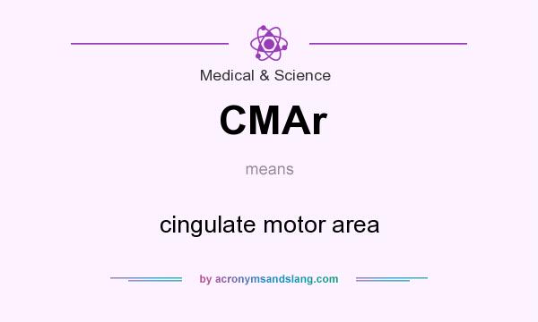 What does CMAr mean? It stands for cingulate motor area
