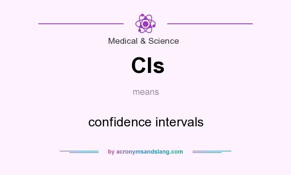 What does Cls mean? It stands for confidence intervals
