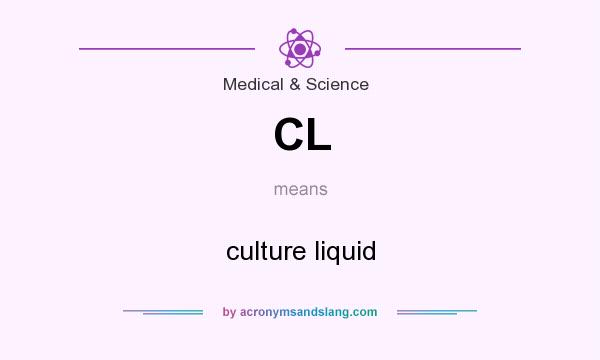 What does CL mean? It stands for culture liquid
