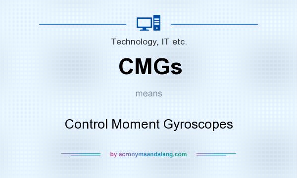 What does CMGs mean? It stands for Control Moment Gyroscopes