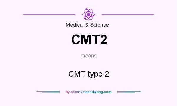 What does CMT2 mean? It stands for CMT type 2