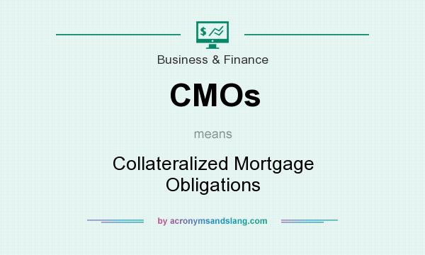What does CMOs mean? It stands for Collateralized Mortgage Obligations