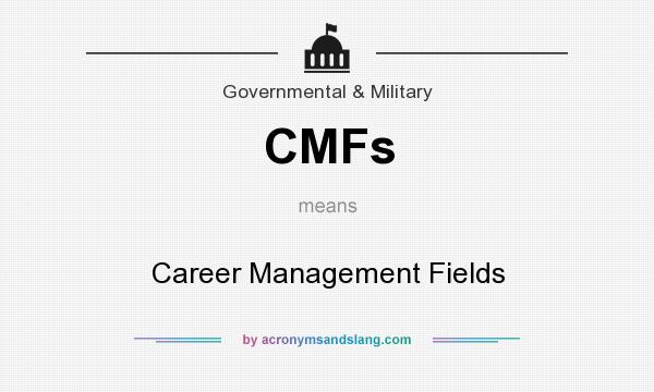 What does CMFs mean? It stands for Career Management Fields