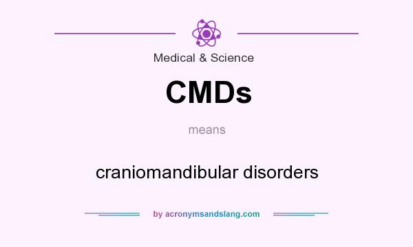 What does CMDs mean? It stands for craniomandibular disorders
