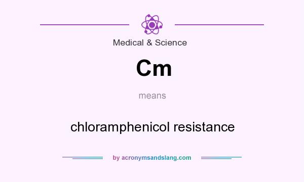 What does Cm mean? It stands for chloramphenicol resistance