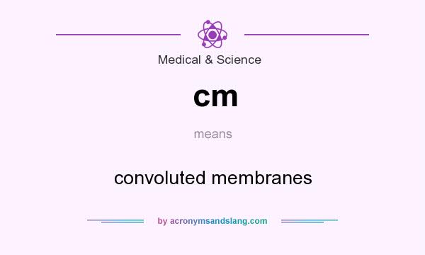 What does cm mean? It stands for convoluted membranes