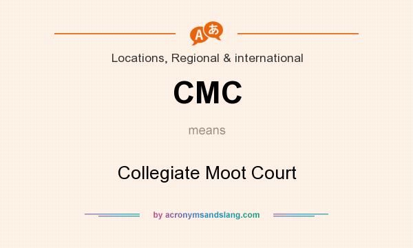 What does CMC mean? It stands for Collegiate Moot Court