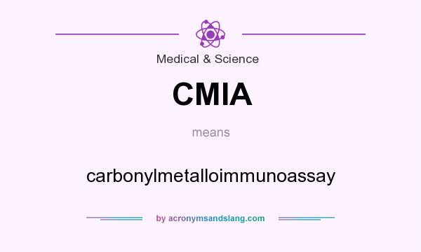 What does CMIA mean? It stands for carbonylmetalloimmunoassay