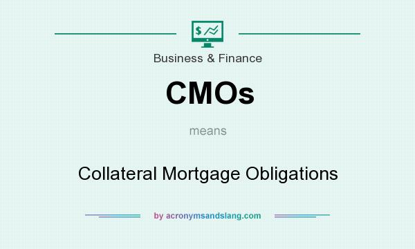 What does CMOs mean? It stands for Collateral Mortgage Obligations