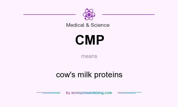 What does CMP mean? It stands for cow`s milk proteins