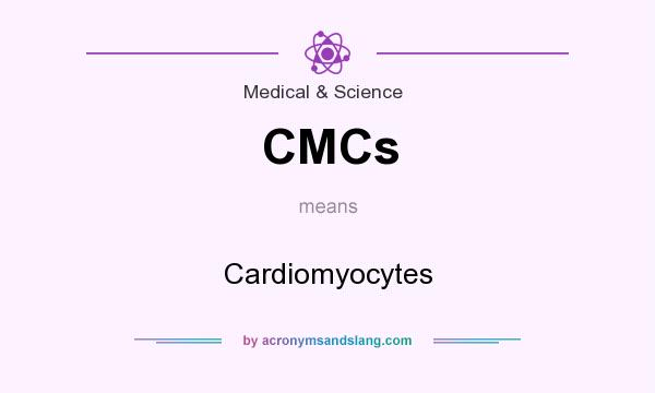 What does CMCs mean? It stands for Cardiomyocytes