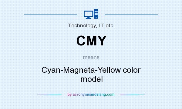 What does CMY mean? It stands for Cyan-Magneta-Yellow color model
