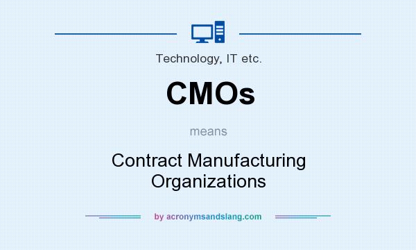 What does CMOs mean? It stands for Contract Manufacturing Organizations